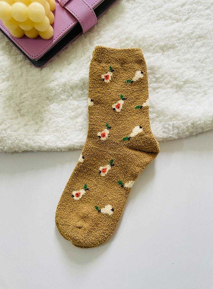 جوراب حوله ای طرح میوه