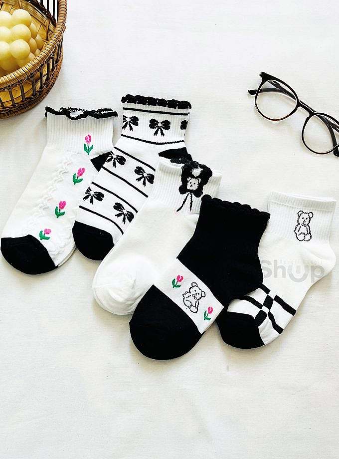 جوراب مچی طرح خرسی