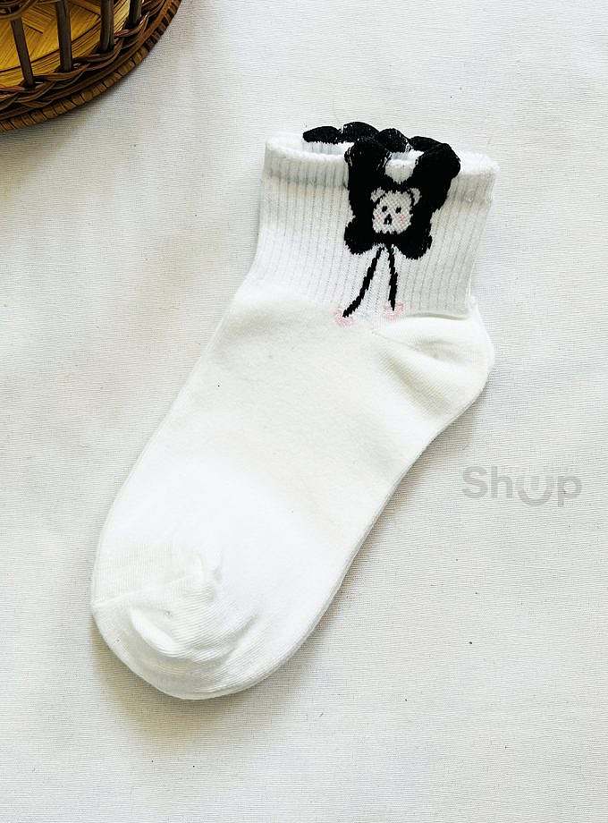 جوراب مچی طرح خرسی