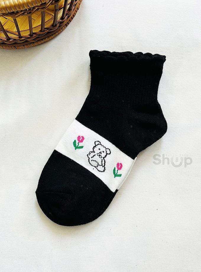 جوراب مچی طرح خرسی