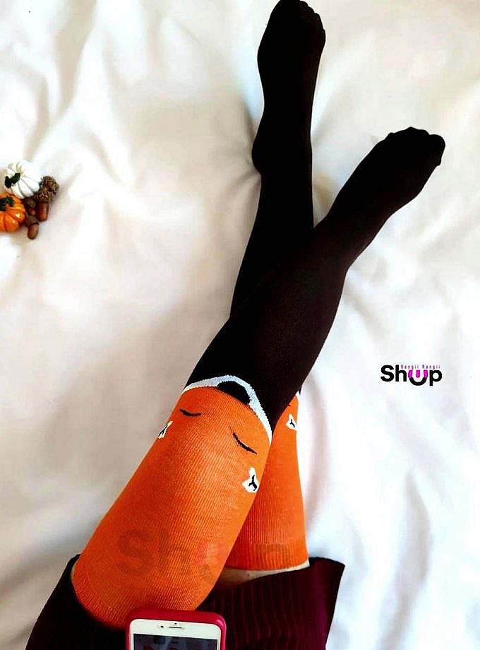 جوراب بالازانو طرح روباه