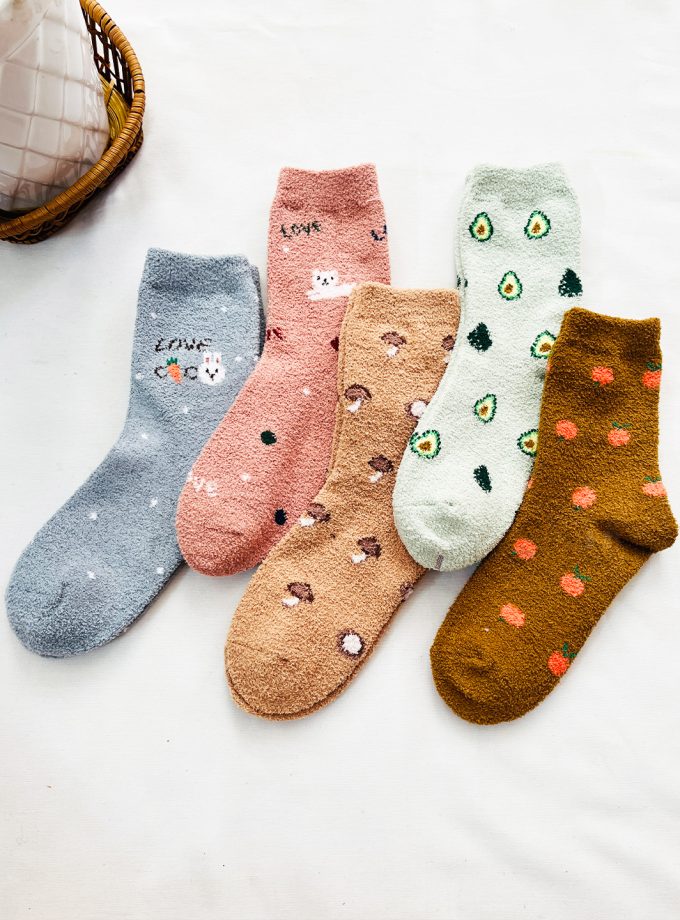 جوراب بوکله ای طرح میوه