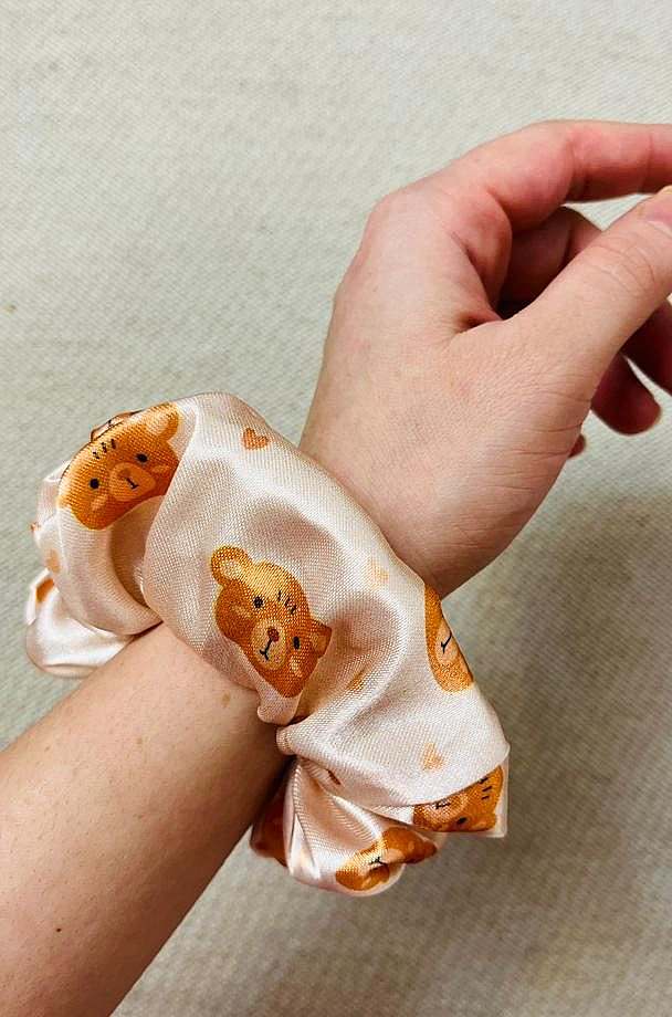 کش مو اسکرانچی ساتن